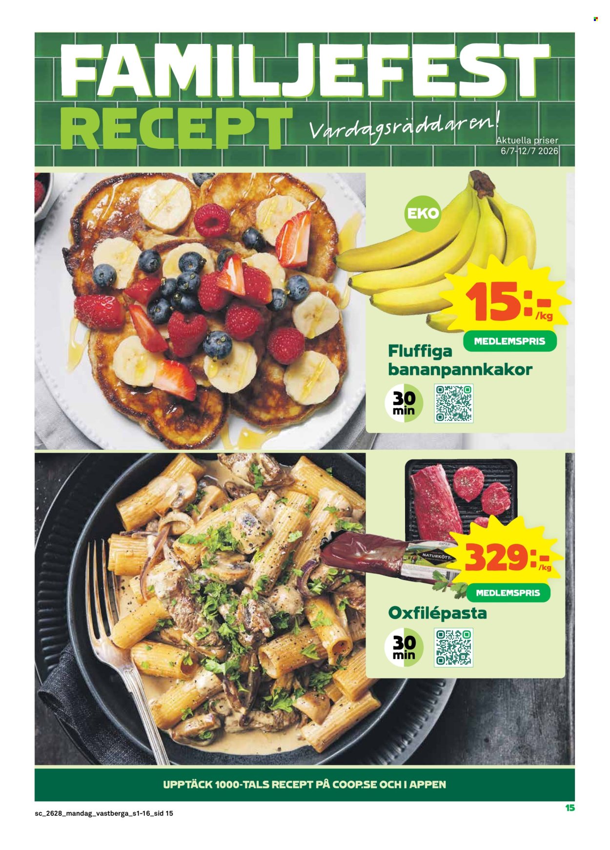 Stora Coop reklamblad - 6/7 2026 - 12/7 2026. Sida 15