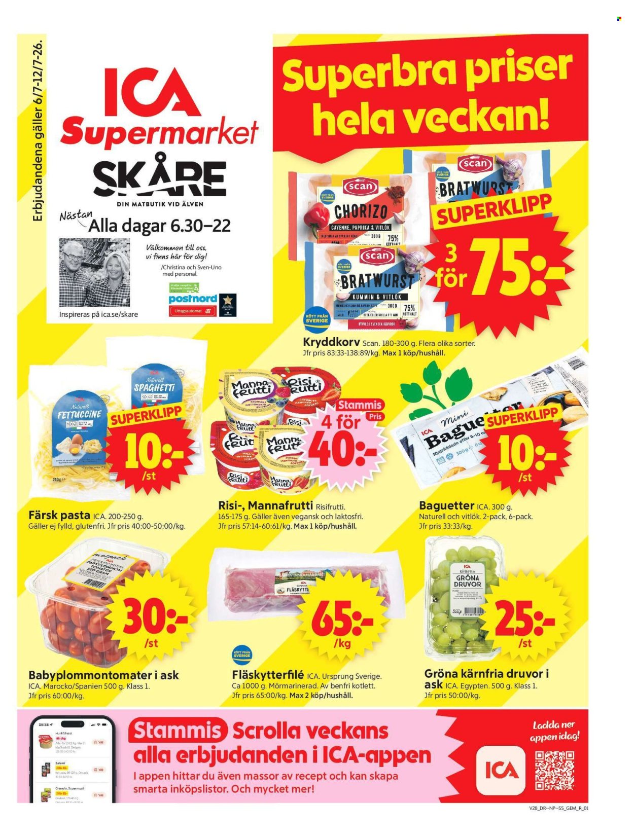 ICA reklamblad - 6/7 2026 - 12/7 2026. Sida 1
