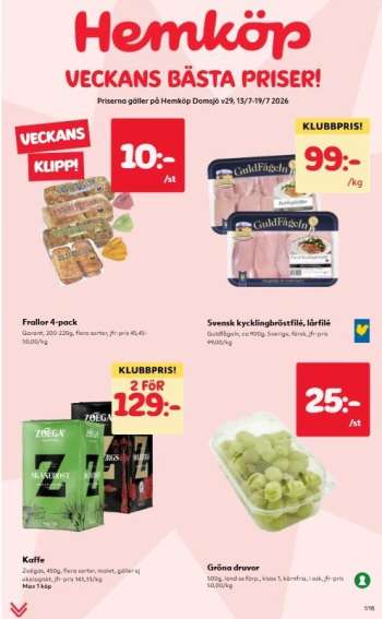 Hemköp reklamblad - 13/7 2026 - 19/7 2026.