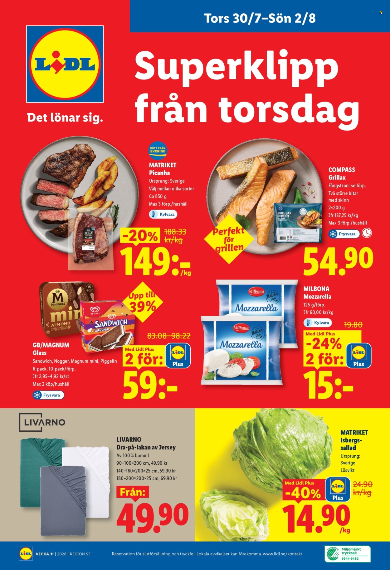 Lidl reklamblad - 27/7 2026 - 2/8 2026. Sida 28