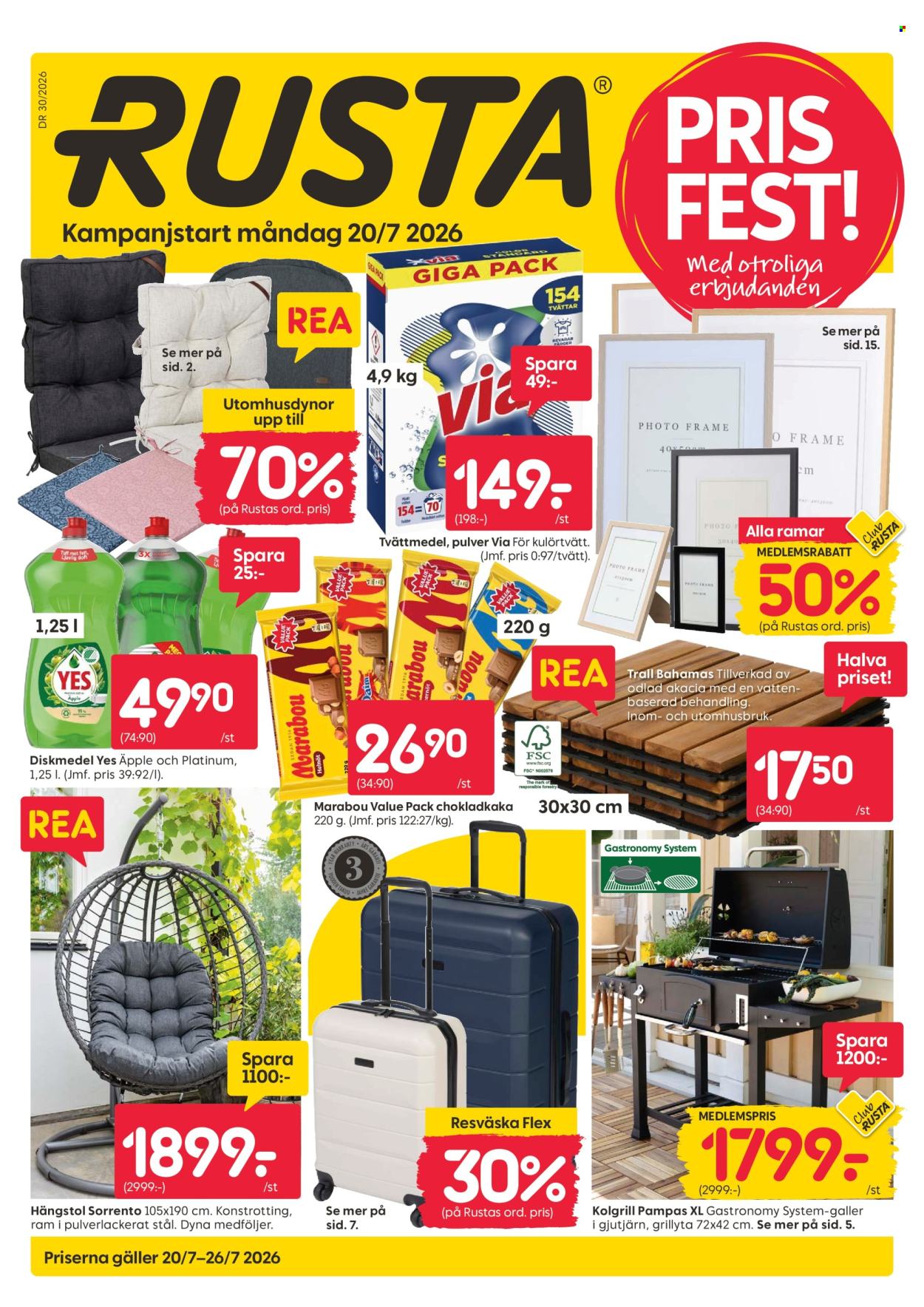 Rusta reklamblad - 20/7 2026 - 26/7 2026. Sida 1