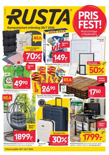 Rusta reklamblad - 20/7 2026 - 26/7 2026.