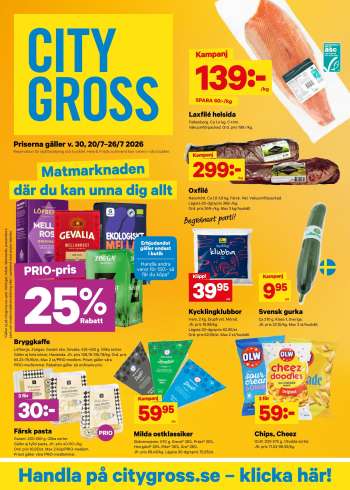 City Gross reklamblad - 20/7 2026 - 26/7 2026.