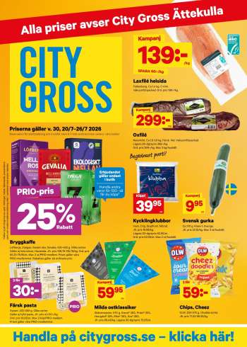 City Gross reklamblad - 20/7 2026 - 26/7 2026.