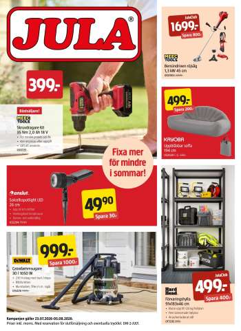 Jula reklamblad - 23/7 2026 - 5/8 2026.
