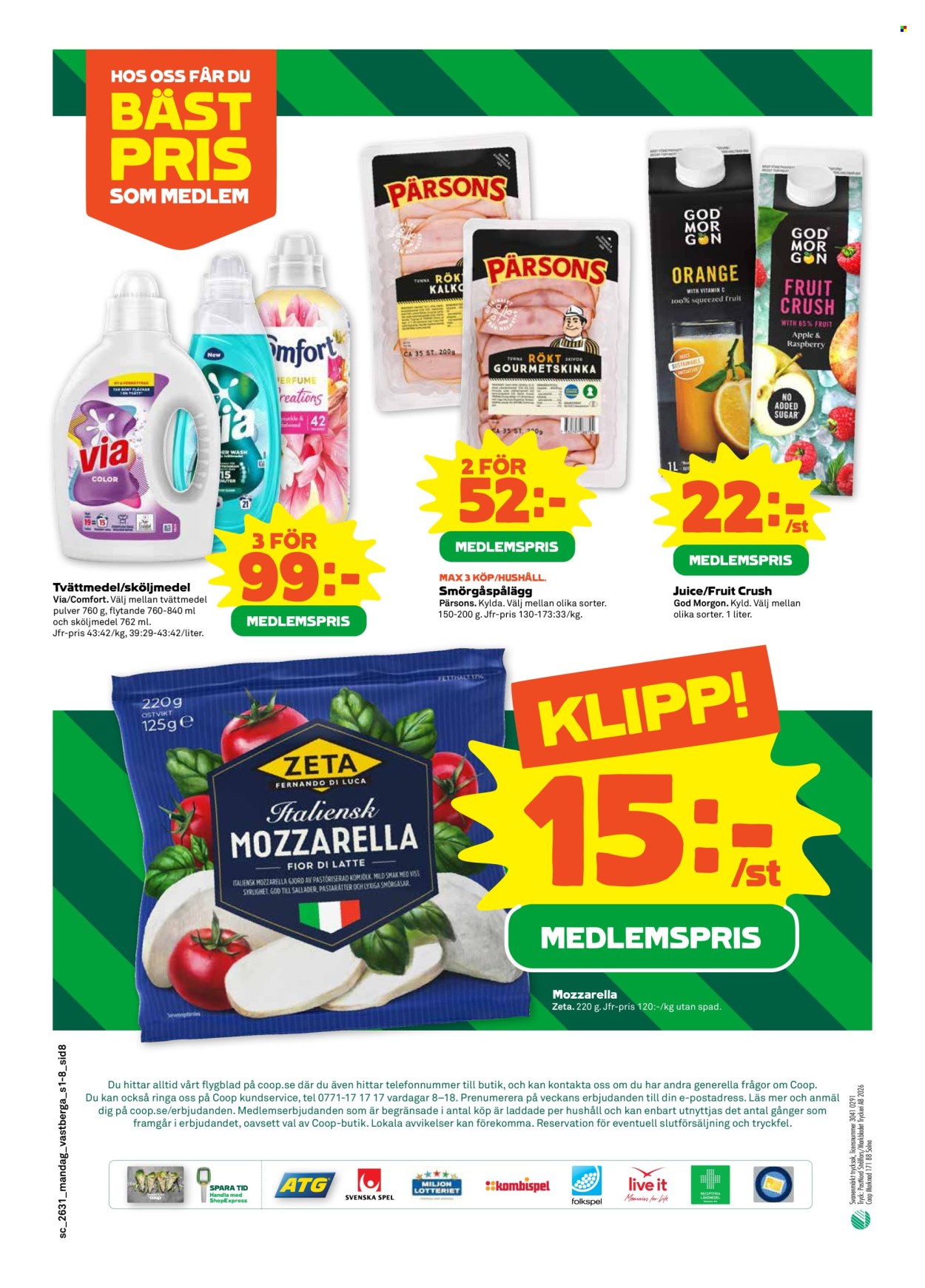 Stora Coop reklamblad - 27/7 2026 - 2/8 2026. Sida 8