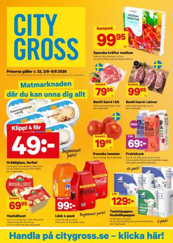 City Gross reklamblad - 3/8 2026 - 9/8 2026.