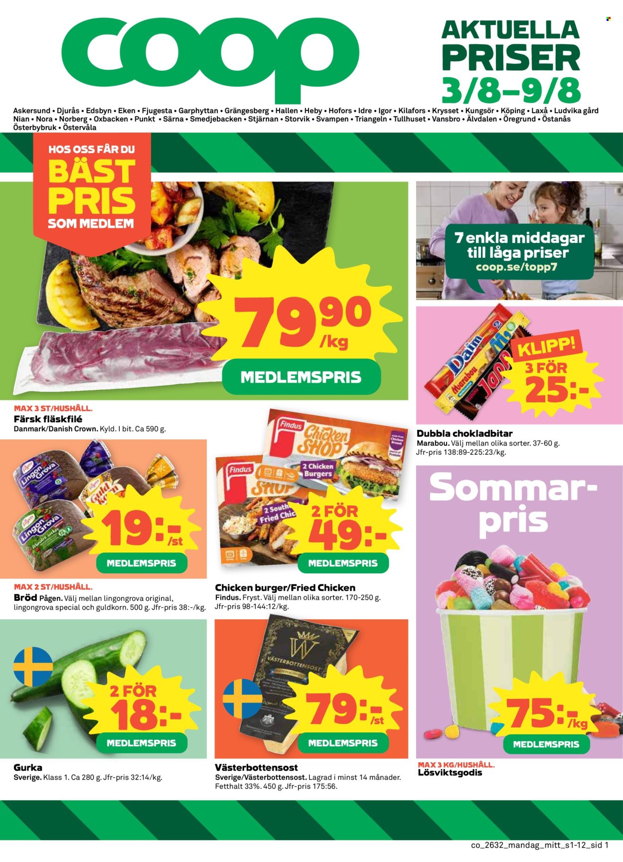 Coop reklamblad - 3/8 2026 - 9/8 2026. Sida 1