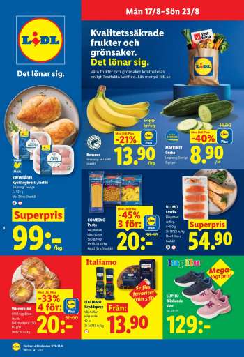 Lidl reklamblad - 17/8 2026 - 23/8 2026.
