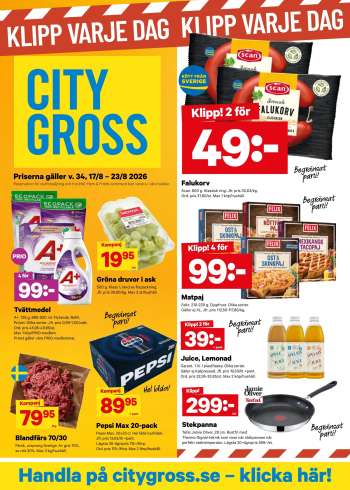 City Gross reklamblad - 17/8 2026 - 23/8 2026.