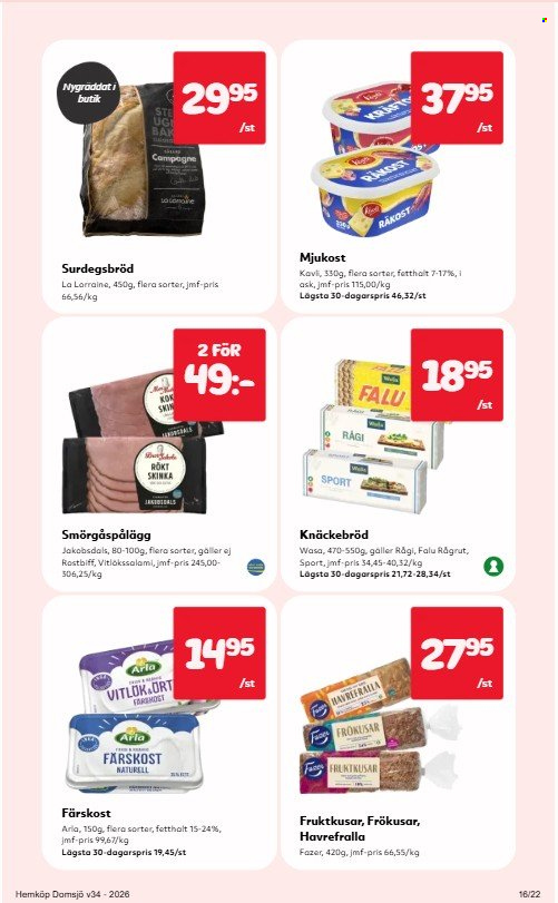 Hemköp reklamblad - 17/8 2026 - 23/8 2026. Sida 16