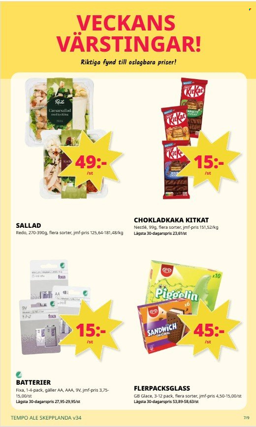 Tempo reklamblad - 17/8 2026 - 23/8 2026. Sida 7