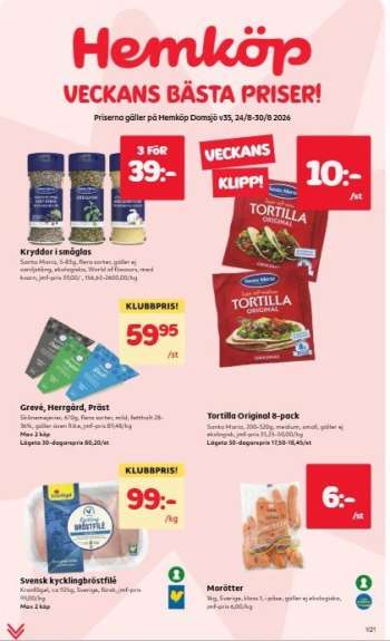 Hemköp reklamblad - 24/8 2026 - 30/8 2026.