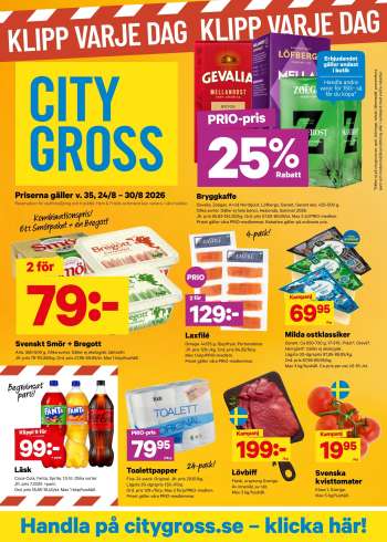City Gross reklamblad - 24/8 2026 - 30/8 2026.