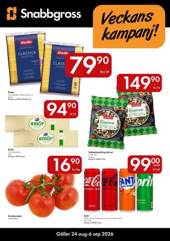 Snabbgross reklamblad - 24/8 2026 - 6/9 2026.