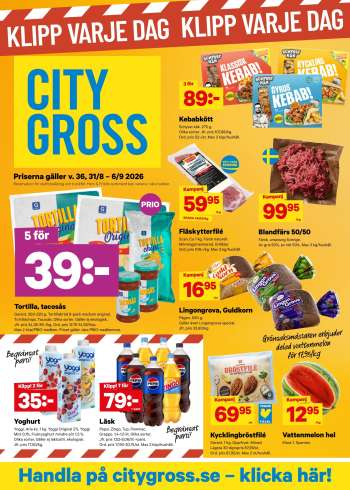 City Gross reklamblad - 31/8 2026 - 6/9 2026.