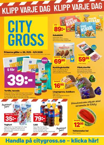 City Gross reklamblad - 31/8 2026 - 6/9 2026.