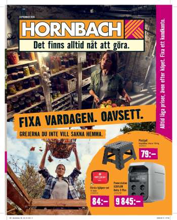Hornbach reklamblad - 1/9 2026 - 30/9 2026.