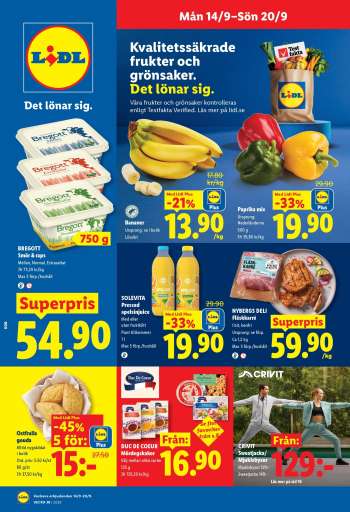Lidl reklamblad - 14/9 2026 - 20/9 2026.