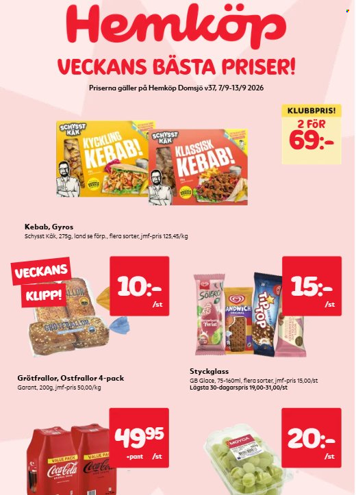 Hemköp reklamblad - 7/9 2026 - 13/9 2026. Sida 1