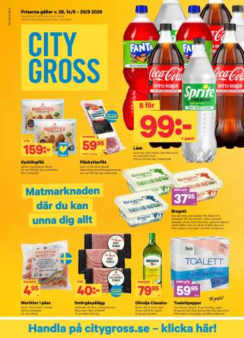 City Gross reklamblad - 14/9 2026 - 20/9 2026.
