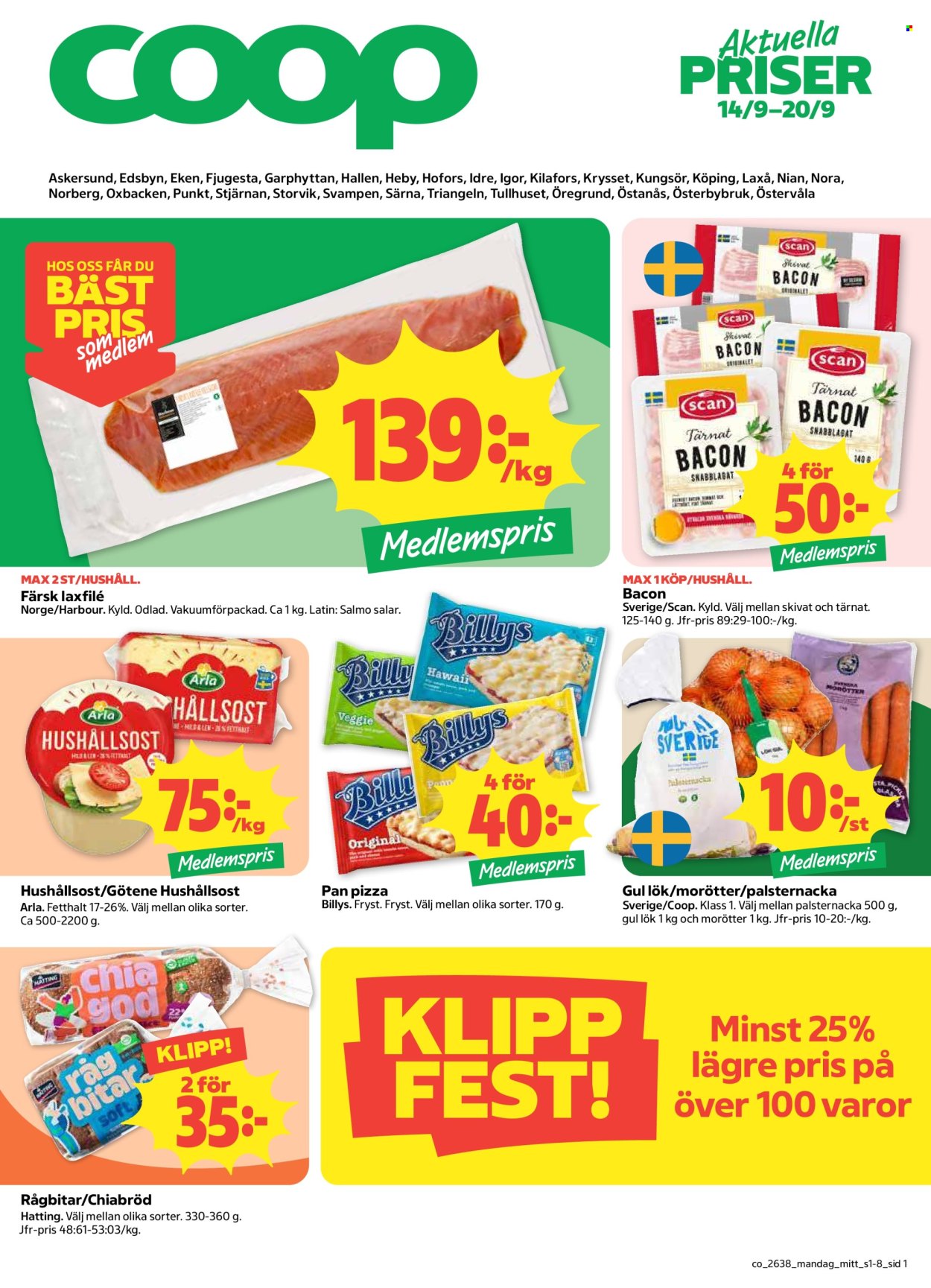 Coop reklamblad - 14/9 2026 - 20/9 2026. Sida 1