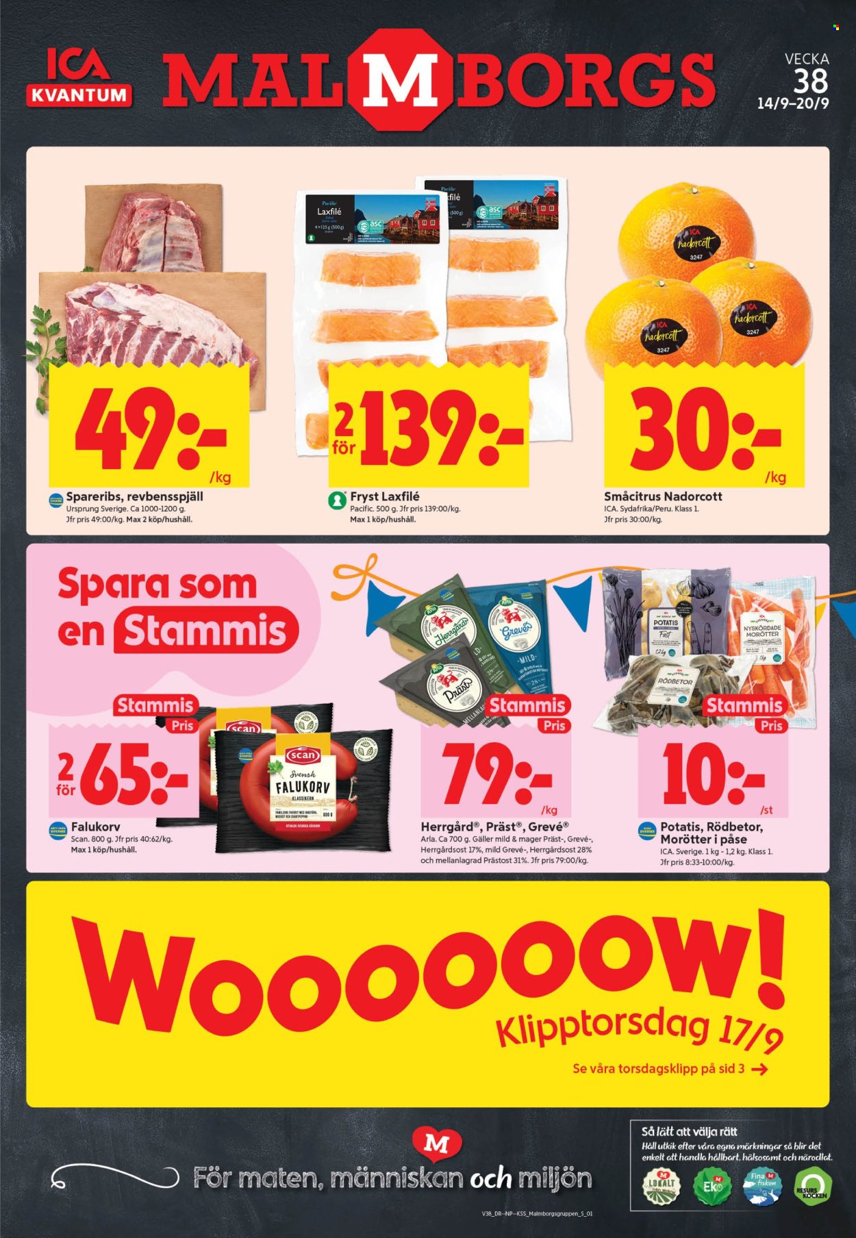 ICA reklamblad - 14/9 2026 - 20/9 2026. Sida 1