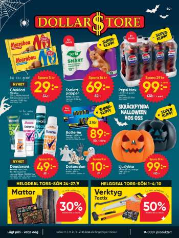 DollarStore reklamblad - 21/9 2026 - 4/10 2026.