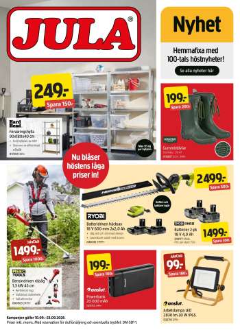 Jula reklamblad - 11/9 2026 - 23/9 2026.