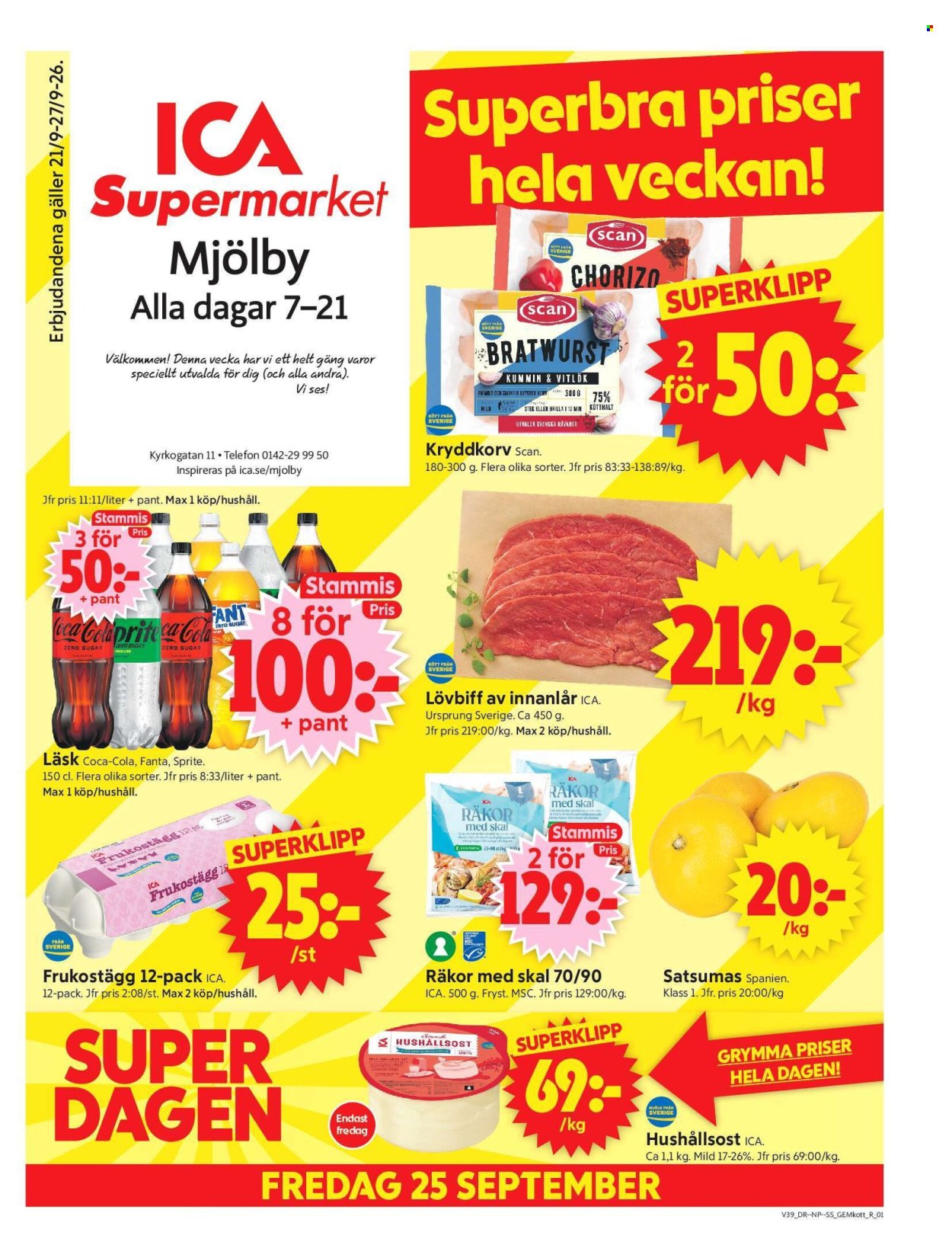 ICA reklamblad - 21/9 2026 - 27/9 2026. Sida 1