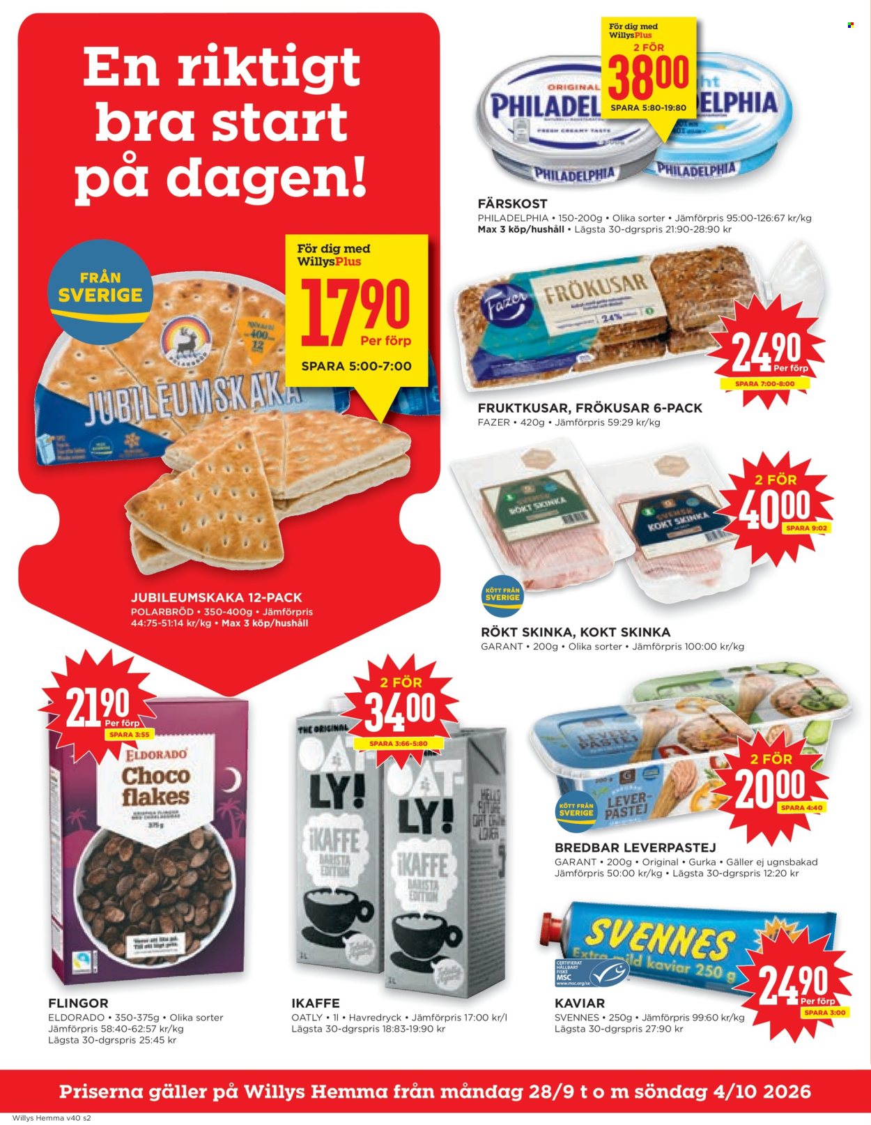 Willys reklamblad - 28/9 2026 - 4/10 2026. Sida 2