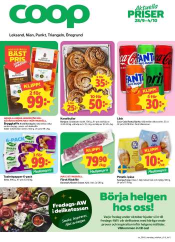 Coop reklamblad - 28/9 2026 - 4/10 2026.