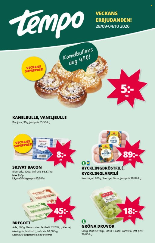 Tempo reklamblad - 28/9 2026 - 4/10 2026. Sida 1