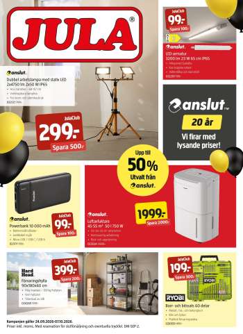 Jula reklamblad - 24/9 2026 - 7/10 2026.