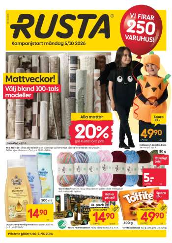 Rusta reklamblad - 5/10 2026 - 11/10 2026.