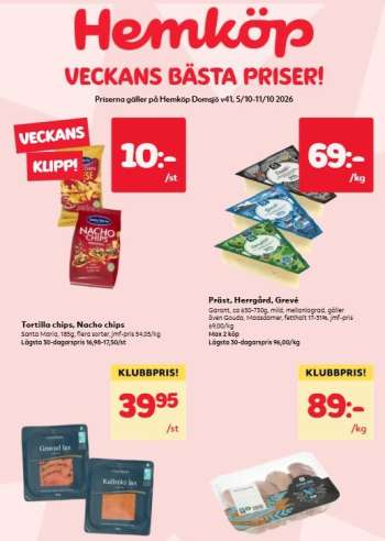 Hemköp reklamblad - 5/10 2026 - 11/10 2026.