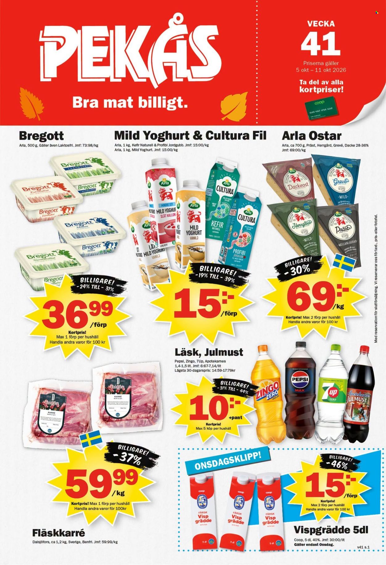 Pekås reklamblad - 5/10 2026 - 11/10 2026. Sida 1