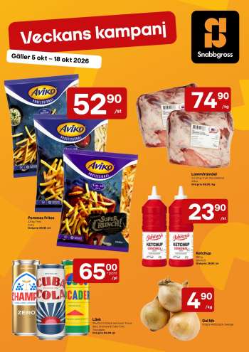 Snabbgross reklamblad - 5/10 2026 - 18/10 2026.