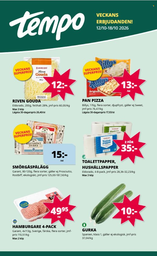 Tempo reklamblad - 12/10 2026 - 18/10 2026. Sida 1