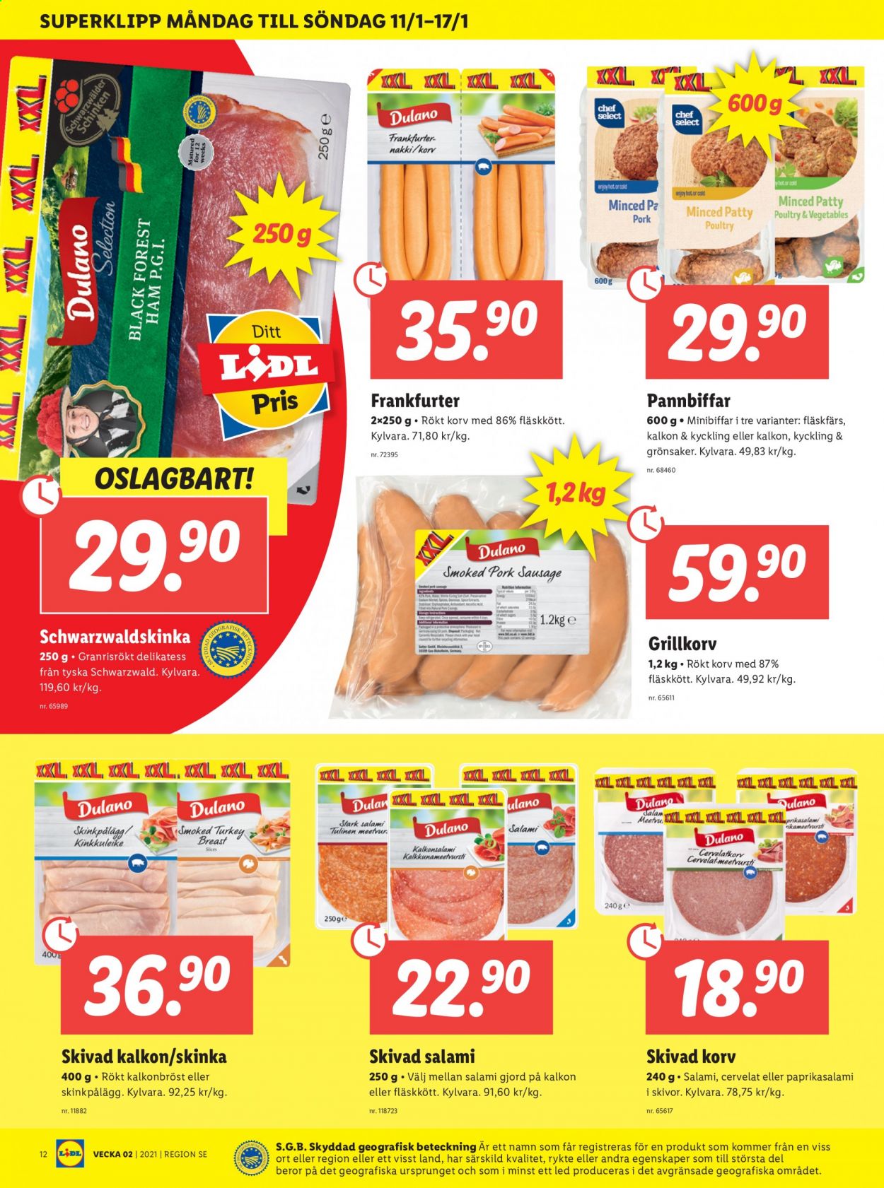 Lidl reklamblad - 11/1 2021 - 17/1 2021. Sida 12
