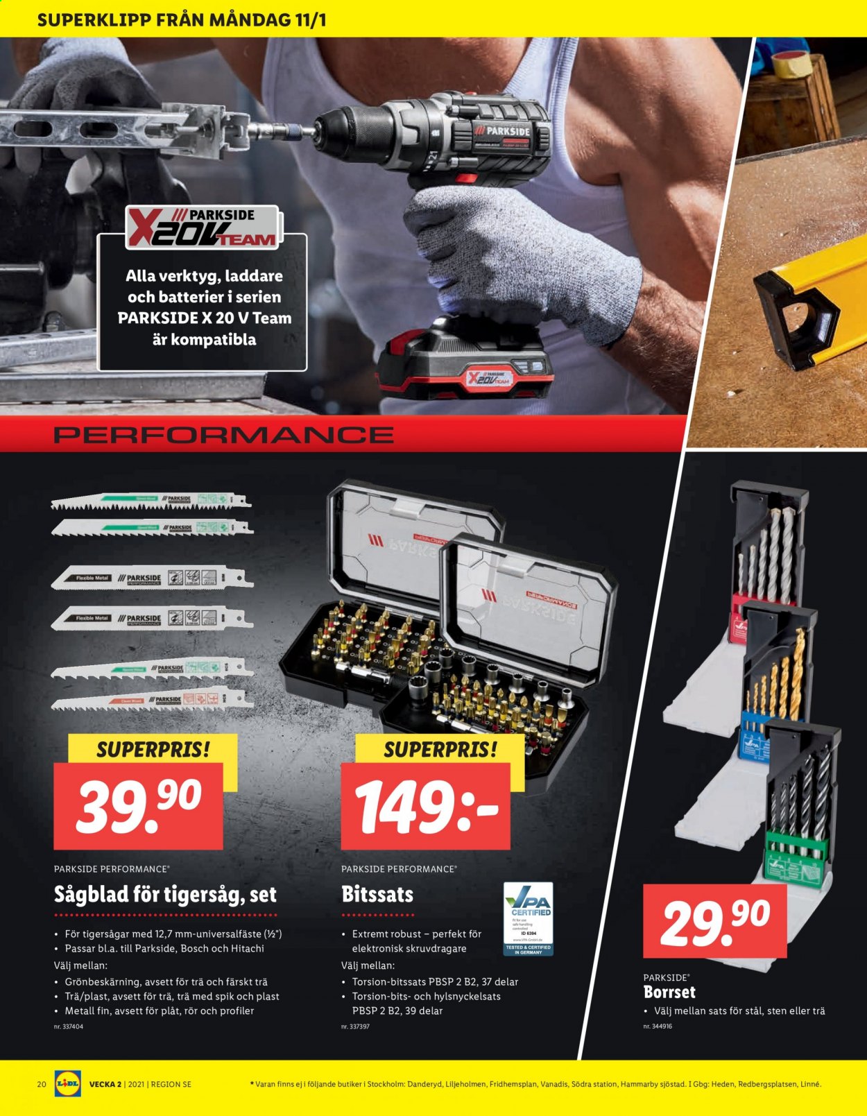Lidl reklamblad - 11/1 2021 - 17/1 2021. Sida 20