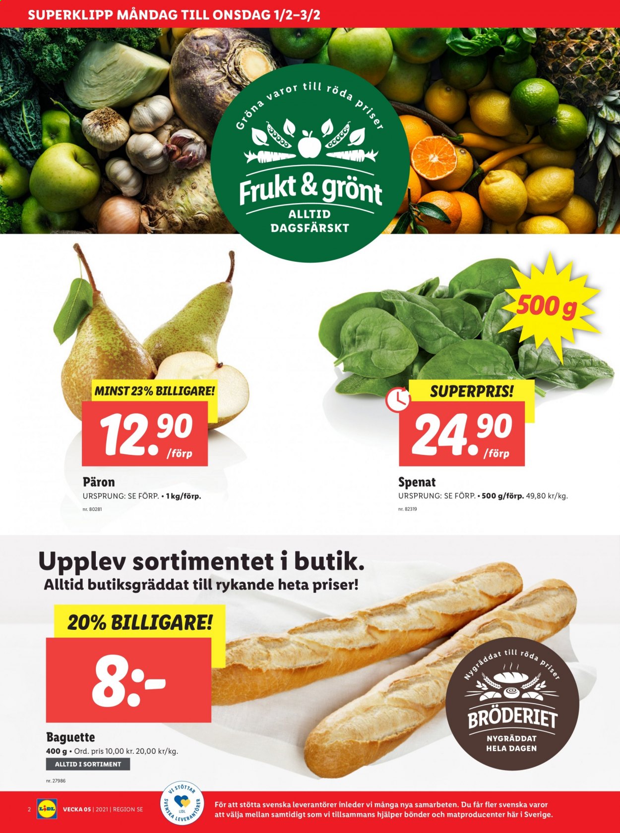 Lidl reklamblad - 1/2 2021 - 7/2 2021. Sida 2