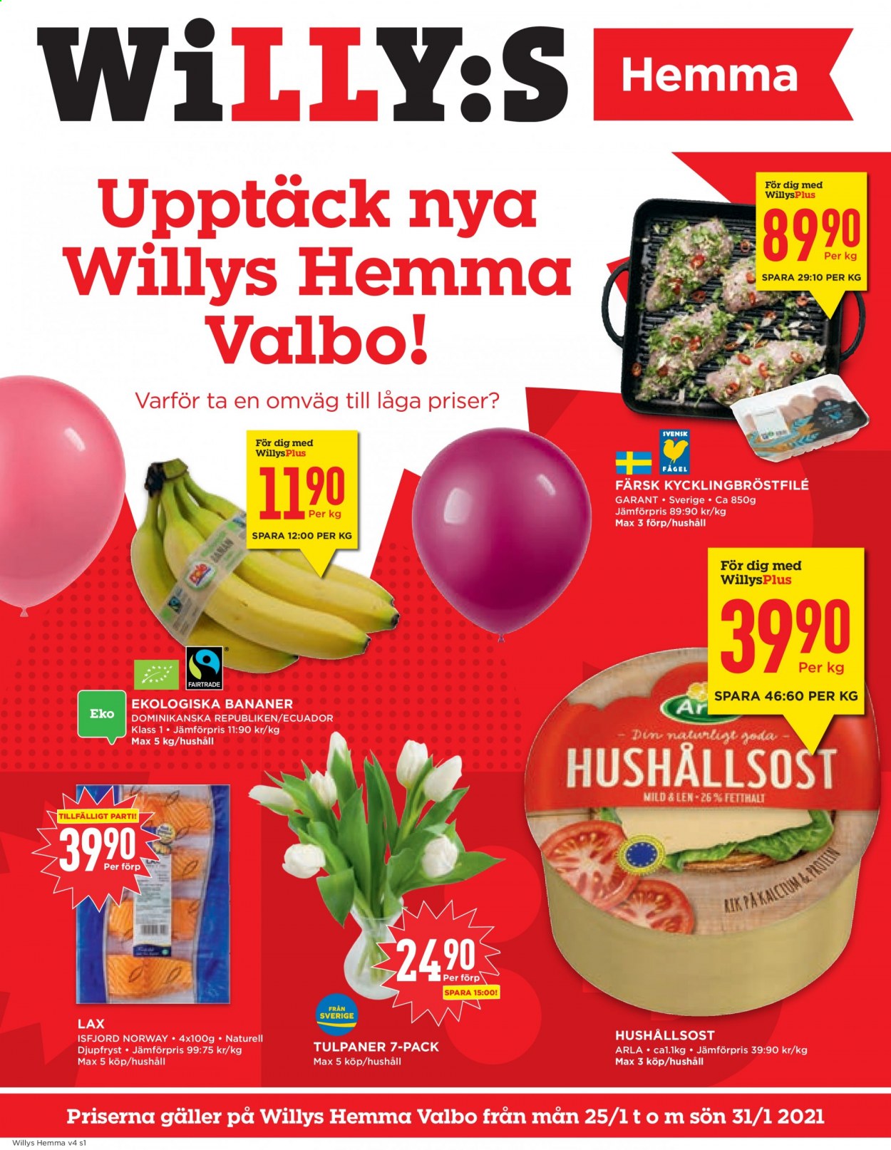 Willys reklamblad - 25/1 2021 - 31/1 2021. Sida 1