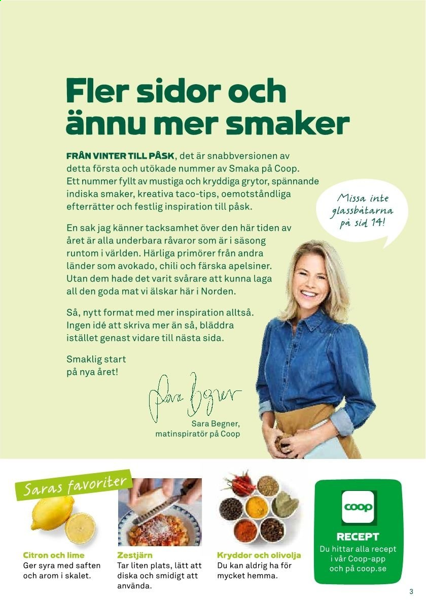 Coop reklamblad. Sida 3