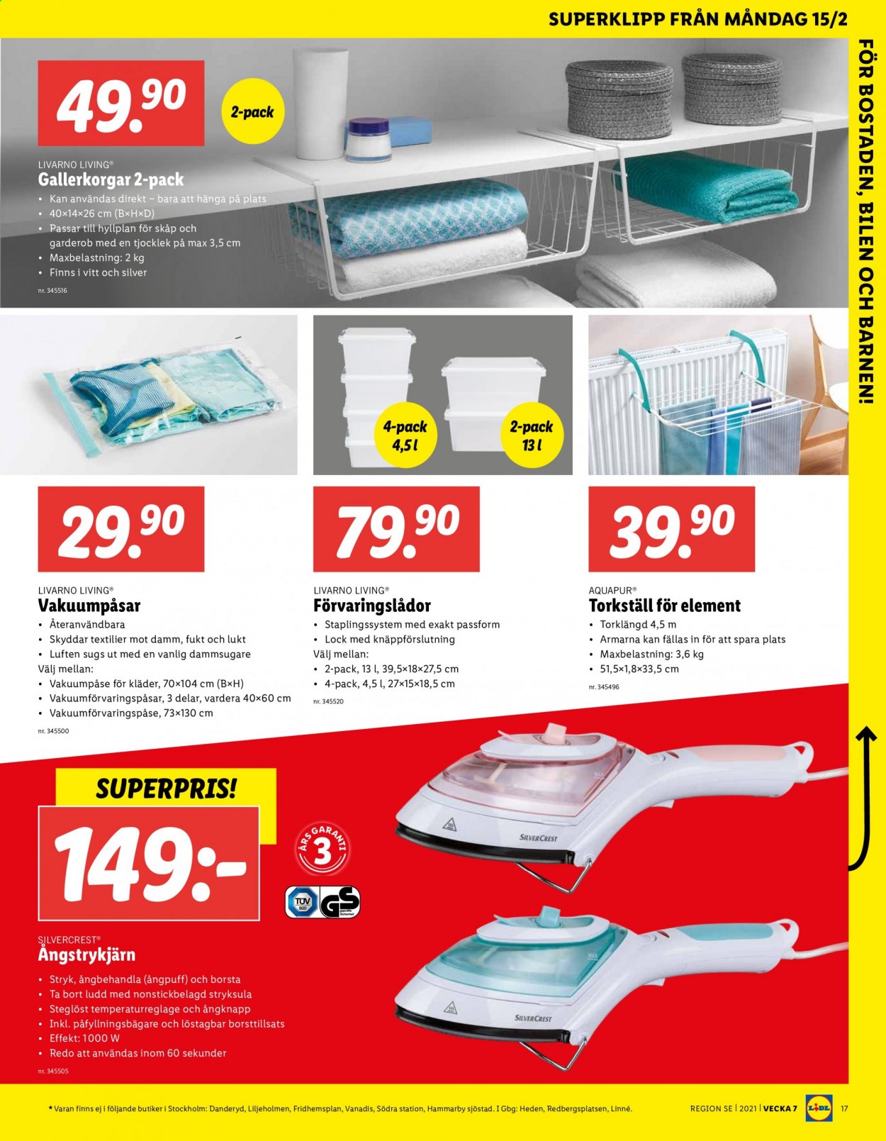 Lidl reklamblad - 15/2 2021 - 21/2 2021. Sida 17