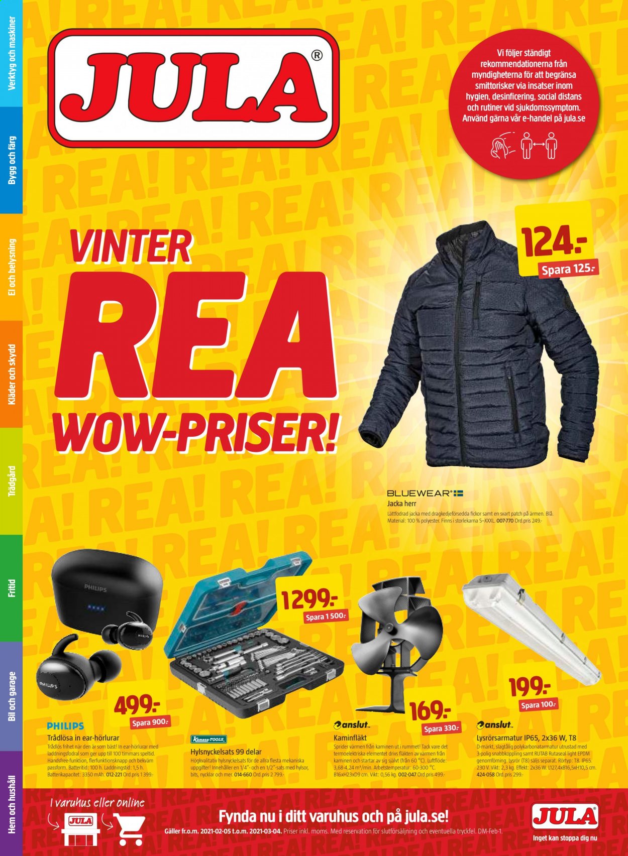 Jula reklamblad - 5/2 2021 - 4/3 2021. Sida 1