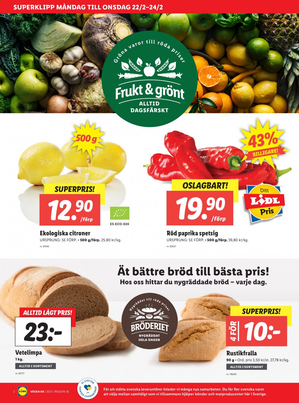 Lidl reklamblad - 22/2 2021 - 28/2 2021. Sida 2
