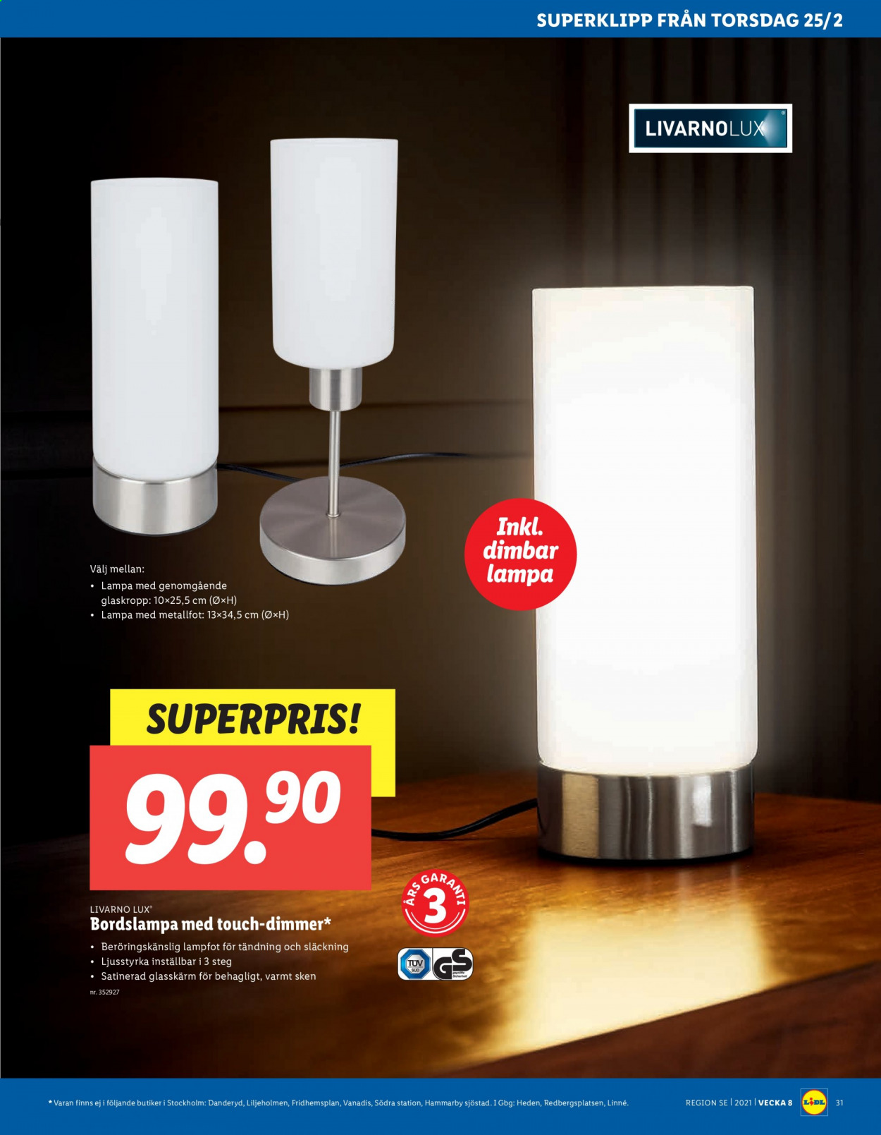 Lidl reklamblad - 22/2 2021 - 28/2 2021. Sida 31