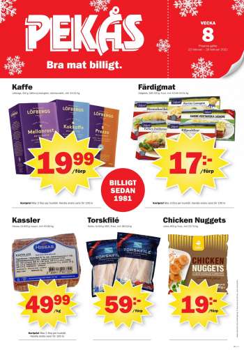 Pekås reklamblad - 22/2 2021 - 28/2 2021.