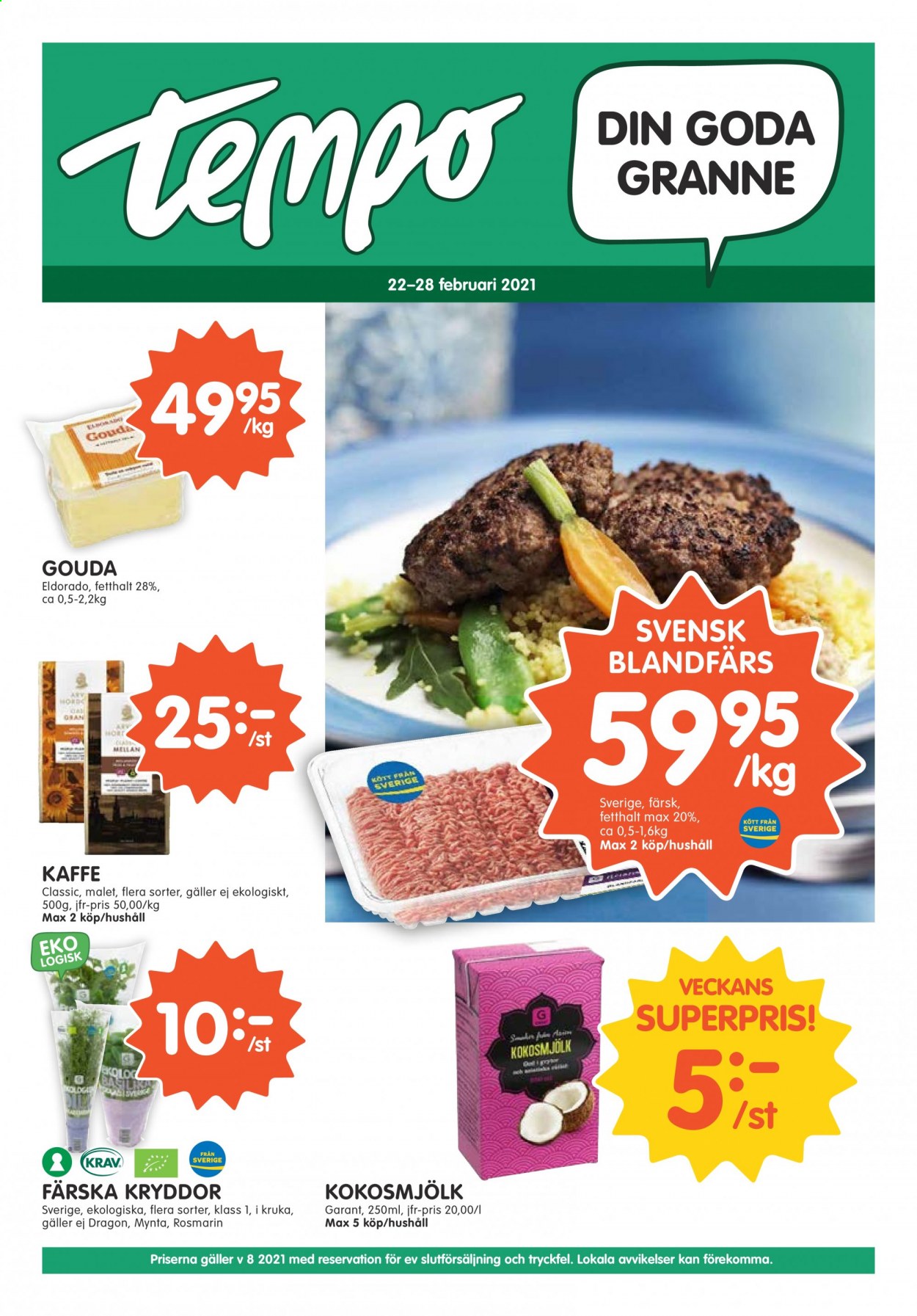 Tempo reklamblad - 22/2 2021 - 28/2 2021. Sida 1